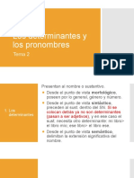 2a Tema 2 (Alumnas) Los Determinantes y Los Pronombres