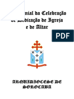 Cerimonial Dedicação de Igreja e de Altar