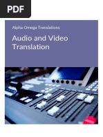 Audio and Video Translation