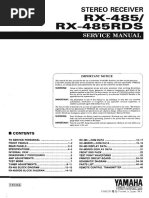 Yamaha RX-485 RDS Service Manual