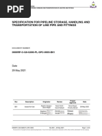 0000rp-C-g0-g000-Pl-spc-0003-b01 Specification For Pipeline Storage, Handling and Transportation of Line Pipe and Fittings