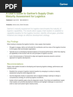 A Users Guide To Gartners Supply Chain Maturity Assessment For Logistics