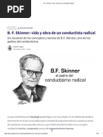 B. F. Skinner - Vida y Obra de Un Conductista Radical