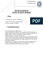 Alternator Regulation (E.M.F. & M.M.F. Methods) : 1. Object