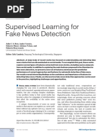 Supervised Learning For Fake News Detection