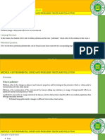 MODULE 4. Environmental Issues and Problems Waste and Pollution