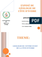 Géologie de La C.I