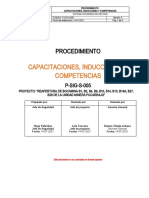 P-Sig-S-005 Procedimiento para Capacitaciones, Inducciones y Competencias