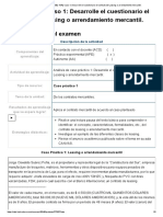 Caso 1 B2 Desarrolle El Cuestionario El Contrato de Leasing o Arrendamiento Mercantil