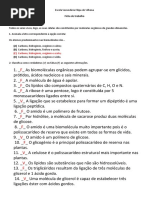 Ficha de Trabalho Sobre Biomoléculas - Correção