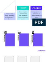 Plantilla de Mision Vision y Valores