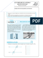 Ángulos Determinados Entre Dos Rectas Paralelas y Una Transversal - Geometría