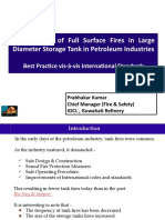 Management of Full Surface Fires in Large Diameter Storage Tank in Petroleum Industries