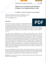 Defect in Alum Extrusion Journal