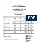 Jadwal PAS 1