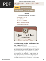 DVP&R - Design Verification Plan and Report - Quality-One