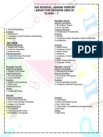 Class 7 Syllabus 2022-23