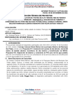 Informe Tecnico Consejo Comunal Simon Bolivar