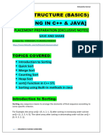 Data Structures (Sorting)