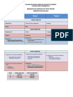 CALENDARIZACIÓN Tercer Parcial Sem-Non 2022