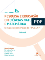 Pesquisa e Educacao em Ciencias Naturais e Matematica