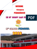 Informe Técnico Pedagógico Primaria e Inicial