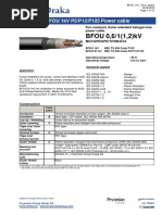 Bfou 0,6/1 (1,2) KV: Flexflame Bfou 1Kv P5/P12/P105 Power Cable