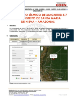 Reporte Complementario #4229 15ago2021 Sismo de Magnitud 5 7 en El Distrito de Santa Maria de Nieva Amazonas 2