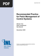 Recommended Practice For Patch Management of Control System