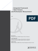 Edhec Working Paper An Integrated Framework For Style F - 1436259458413