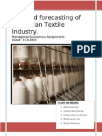 Demand Forecasting Indian Textile Industry