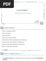 Excel Module 2 PPT Presentation