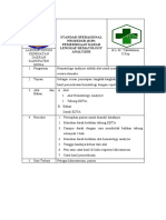 Standar Operasional Prosedur (Sop) Pemeriksaan Darah Lengkap Hematology Analyzer