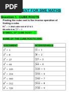 Assignment For SME MATHS-1