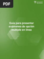 Guía para Presentar Exámenes de Opción Múltiple en Línea