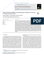 Techno-Economic Feasibility of Grid-Independent Residential Roof-Top Solar PV Systems