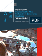 INSTRUCTIVO Practice Test For Pilots Evaluación de Competencia