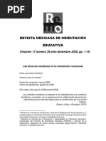 Las Técnicas Narrativas en La Orientación Vocacional