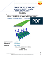 Memoria de Calculo Estructural - Techo Metalico Estadio - Tribunas