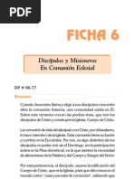 Ficha 6 - Discipulos y Misioneros en Comunion Eclesial