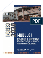 Cuadernillo Curso de Ingreso 2020 - Módulo I