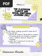 Classroom Climate and SEL