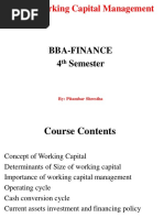 Unit 7 Working Capital Management