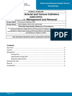 Umbilical Arterial and Venous Catheters Insertion Management and Removal