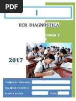 Prueba Ecr Diagnóstica Cta 5to Secundaria