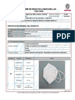 Informe de Ensayos A Mascarillas: Identificación General Del Producto