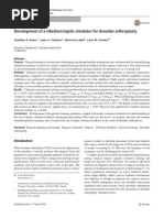 Development of A Vibration Haptic Simulator For Shoulder Arthroplasty