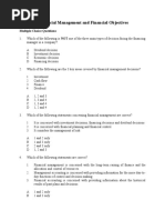 Chapter 1 Financial Management and Financial Objectives - Similar