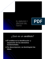 Analisis y Sintesis Del Texto