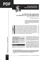 La Dignidad Del Trabajador y El Derecho A Su Autoderminación